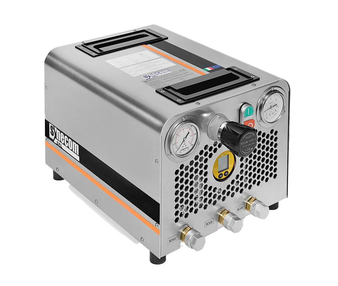 Portable SF<sub>6</sub> compressore